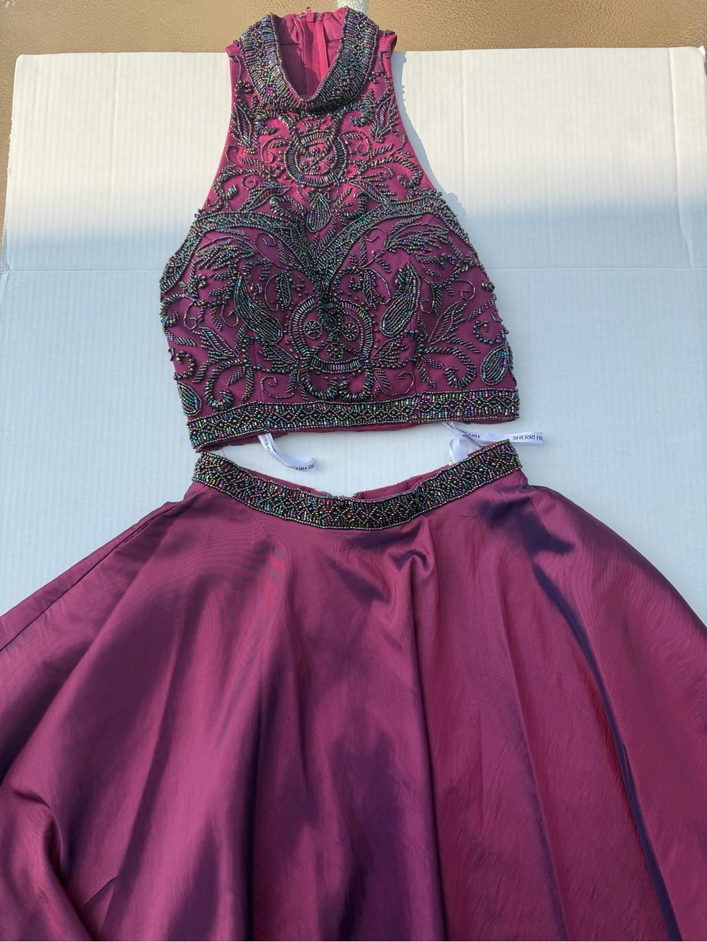 Sherri Hill 2 Piece Beaded Dress
